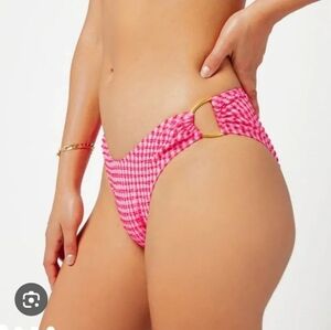 L*Space Pink/red Checkered Bottoms L & XL